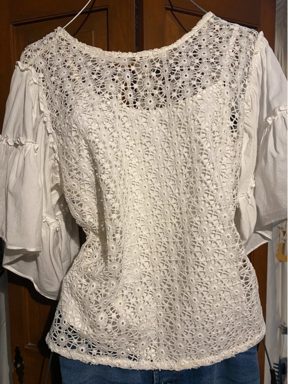 White lace blouse Stella & dot